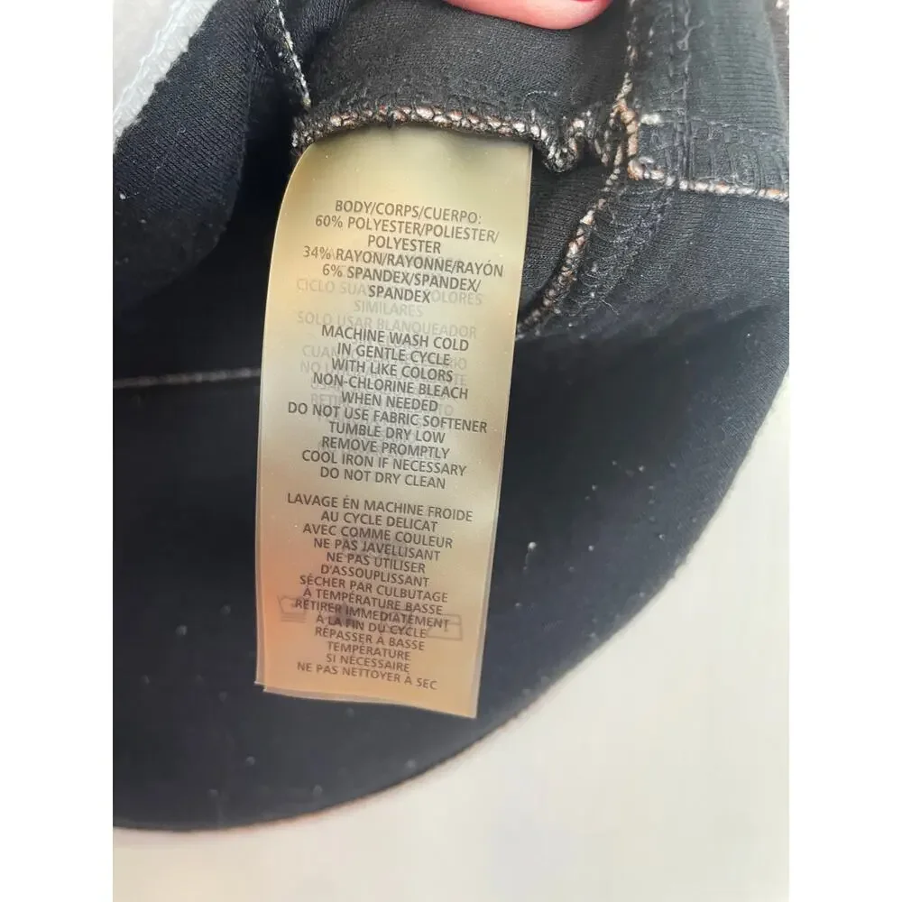 Betsey Johnson Performance Vest Gray Pockets Collar Zipper Solid Logo Small